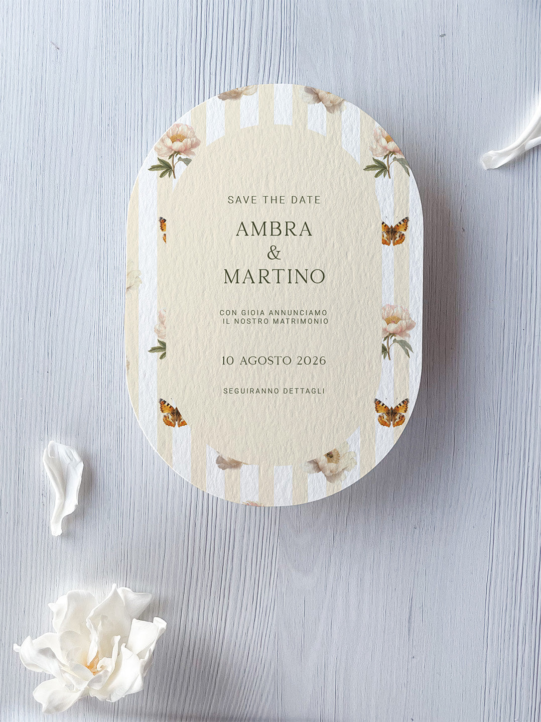 Save the Date Antique botanic