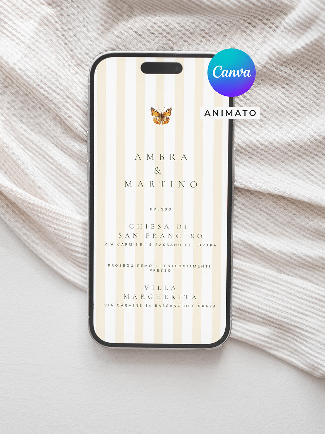 Invito digitale Antique Botanic