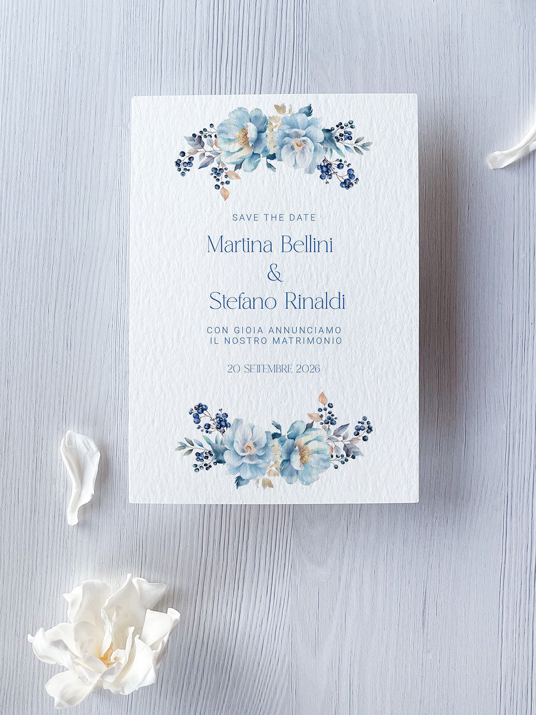 Save the Date Blue Berry