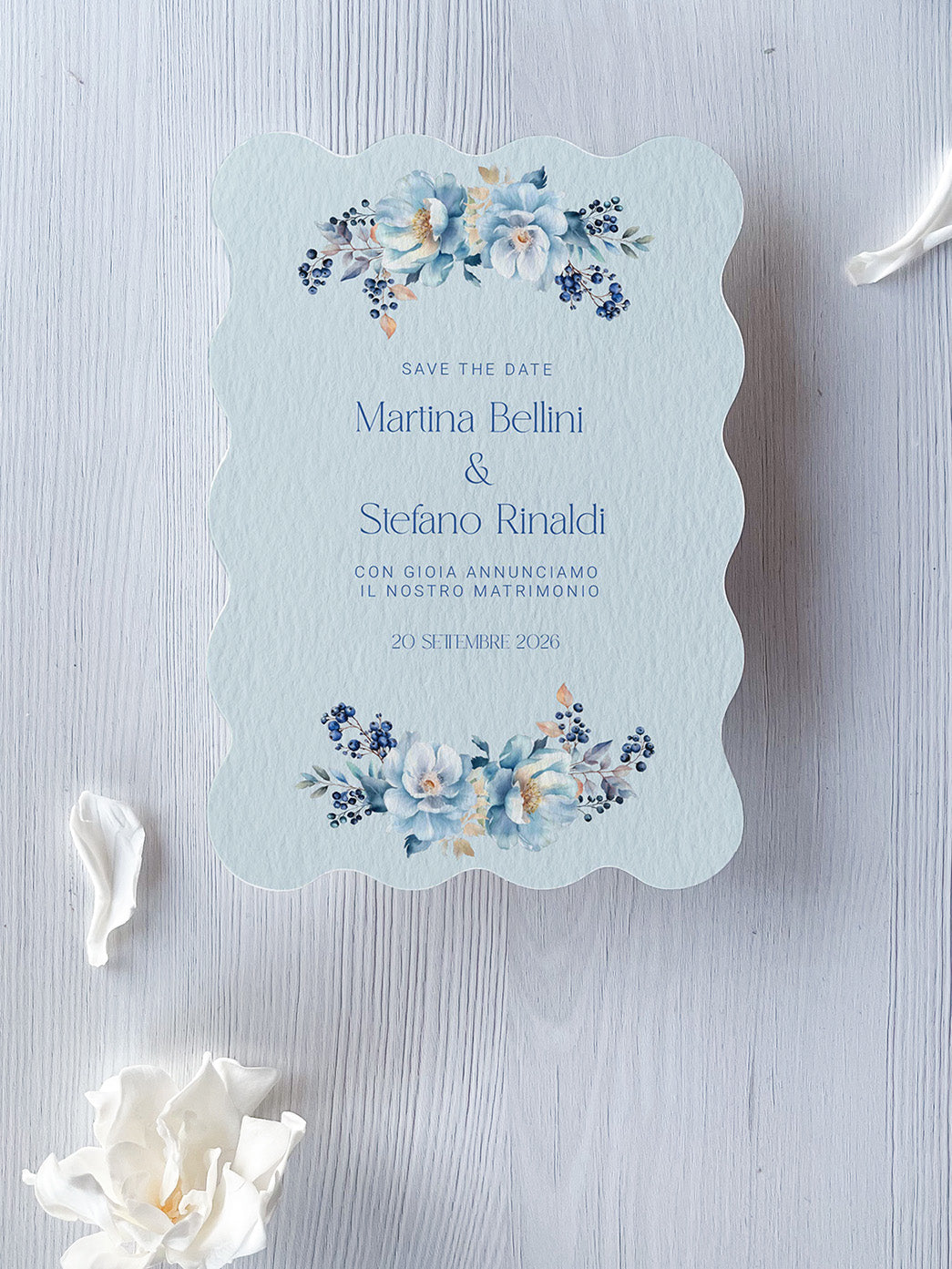 Save the Date Blue Berry
