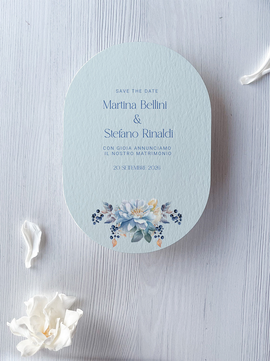 Save the Date Blue Berry