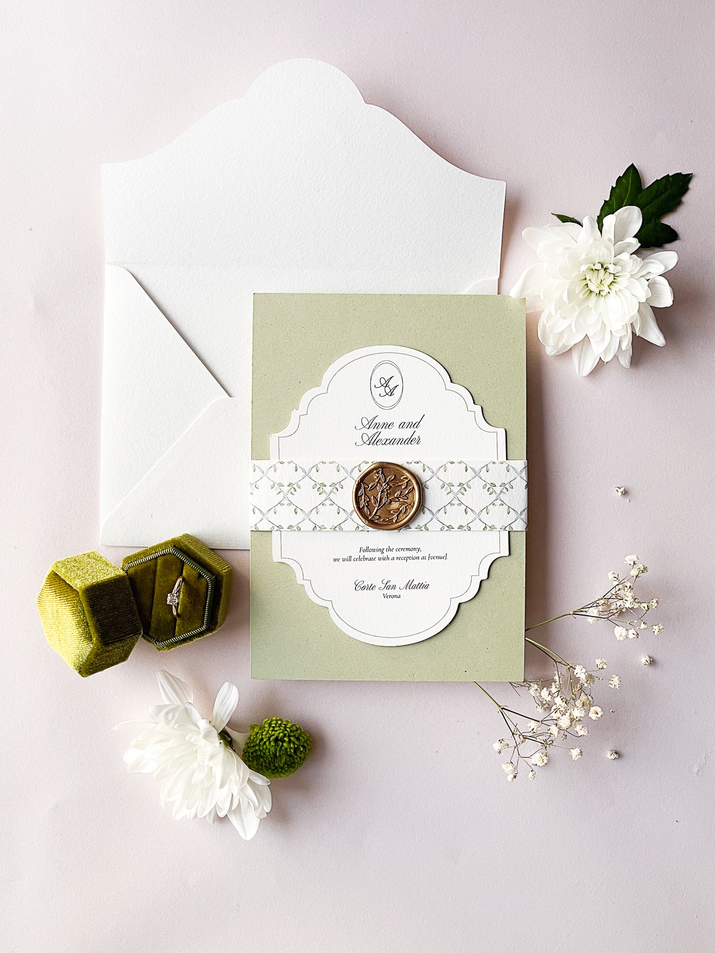 Partecipazione di matrimonio Bucolic