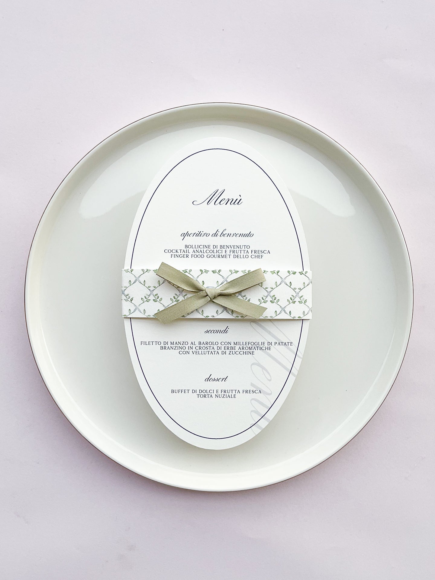 Menù di matrimonio Bucolic