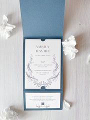 Partecipazione di Matrimonio - Indigo