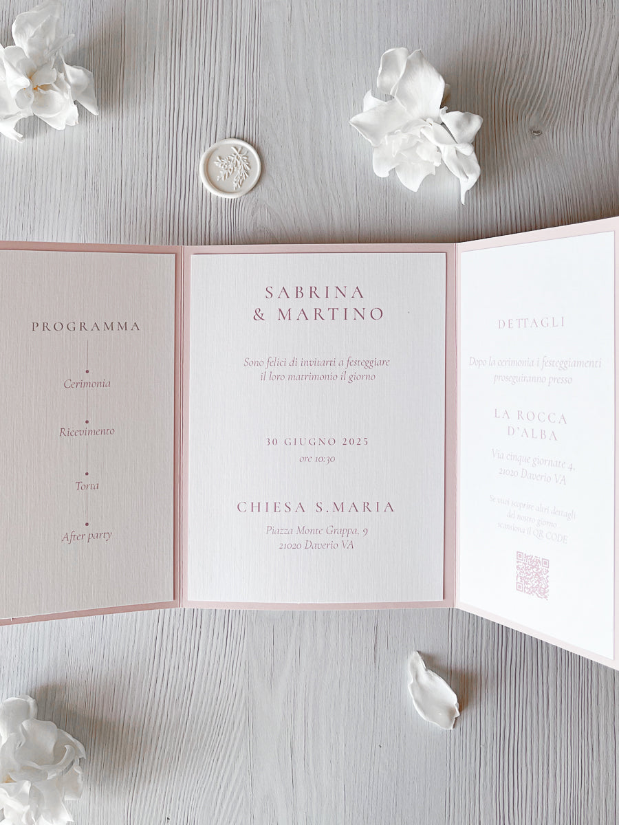Partecipazione di Matrimonio - Eternal Rose