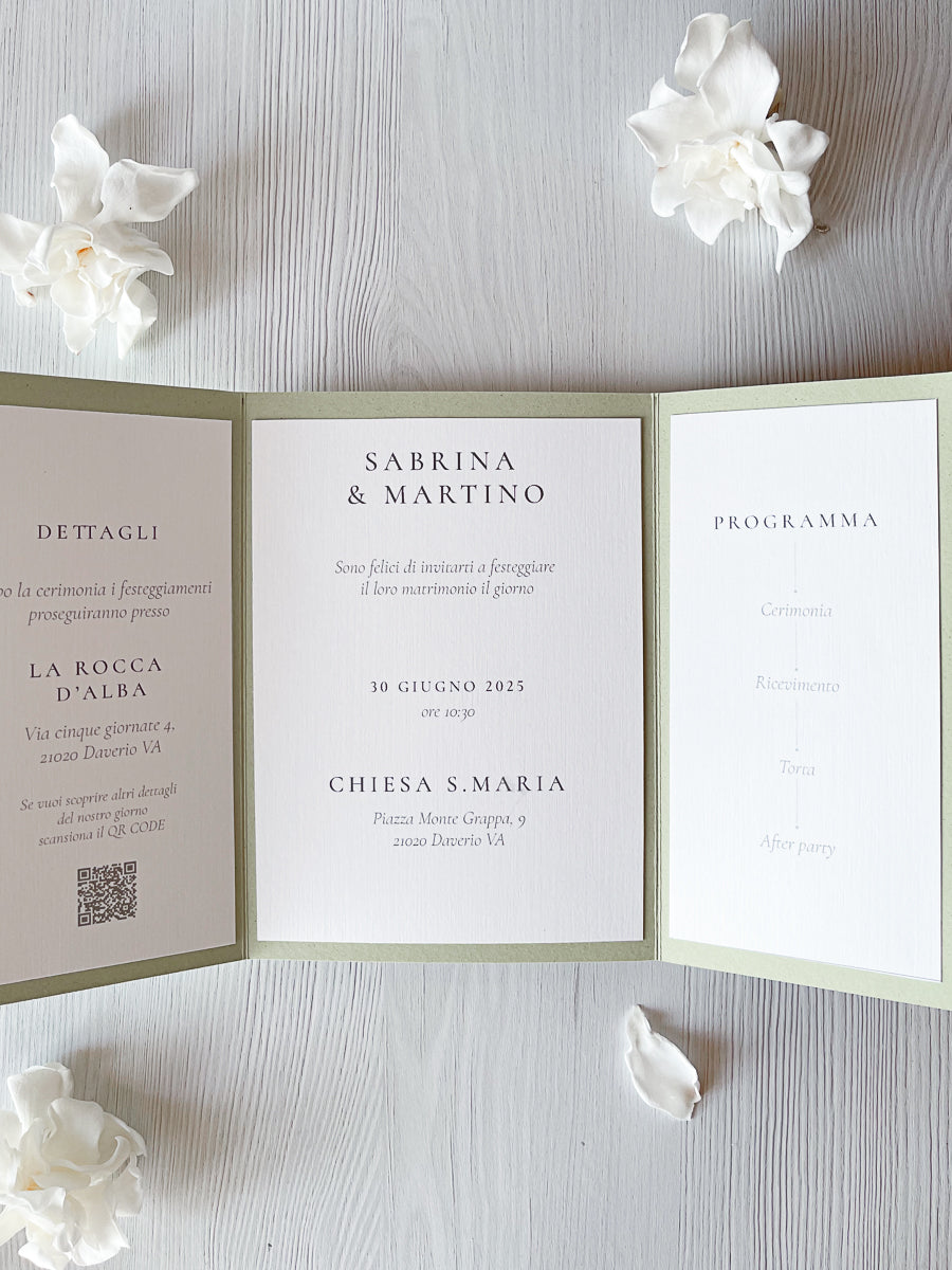 Partecipazione di Matrimonio - Eternal Sage
