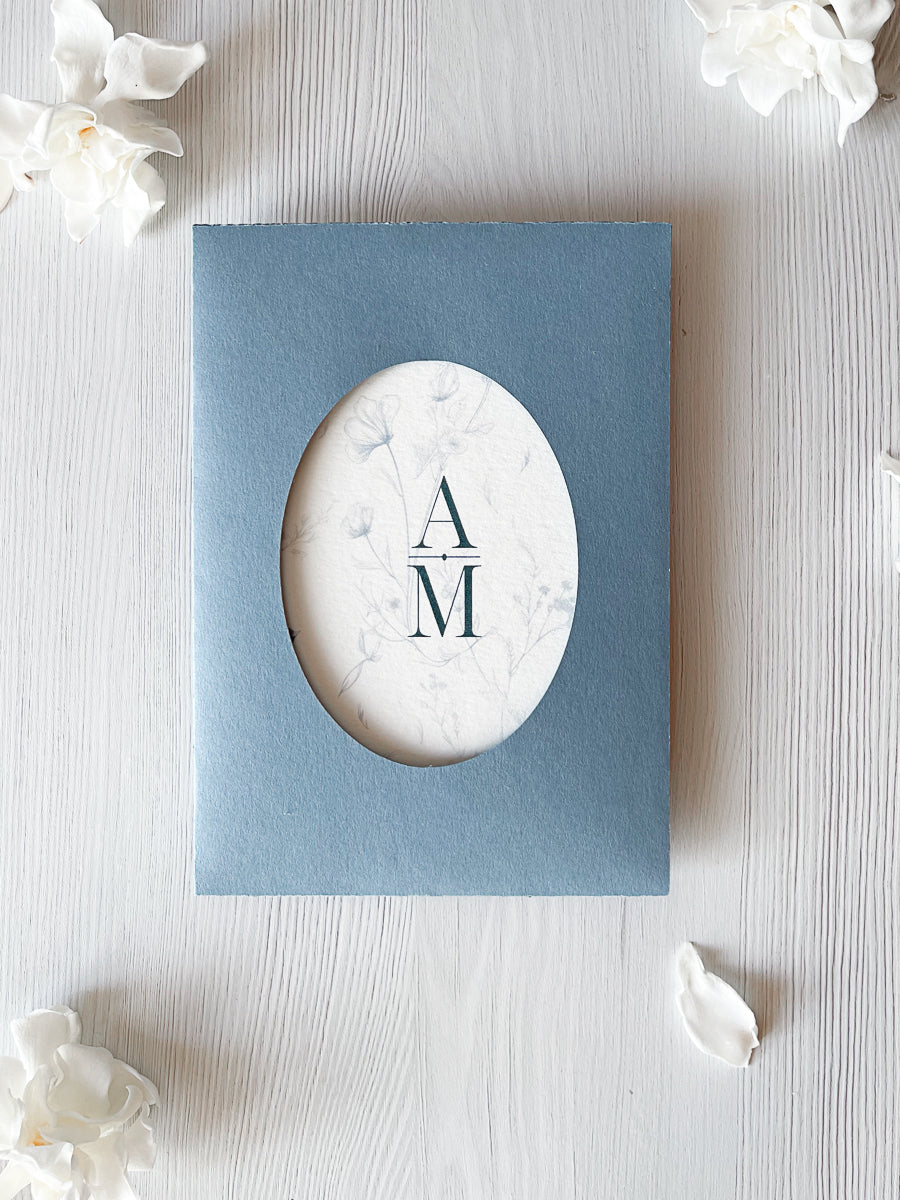 Partecipazione di Matrimonio- Blue Harmony