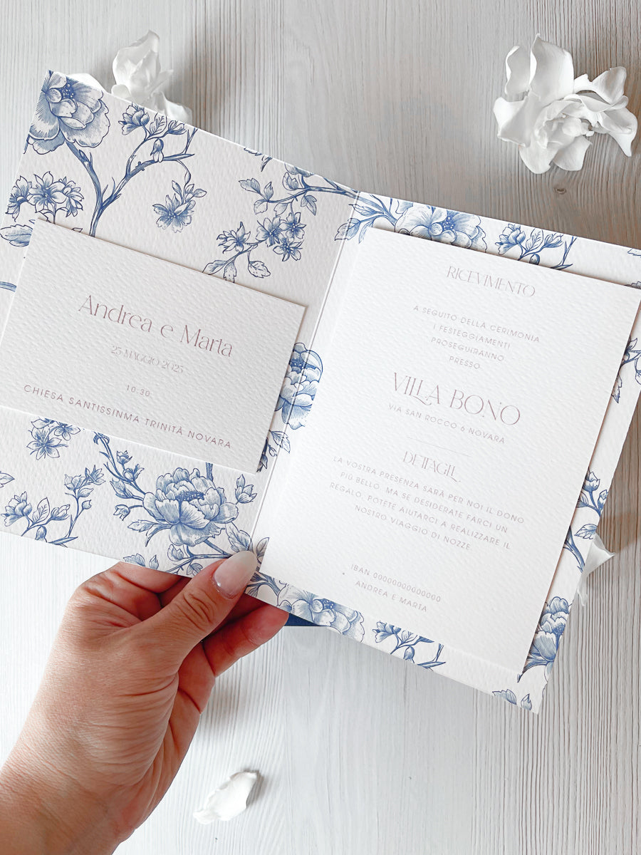 Partecipazione Folder - Toile de Jouy Ocenao
