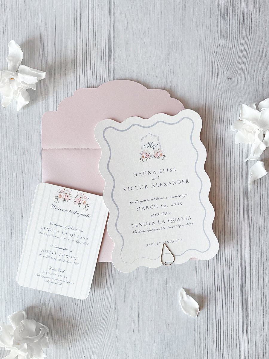 Partecipazione di Matrimonio - Rose Blush