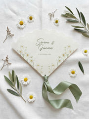 Ventaglio matrimonio in carta - Daisy