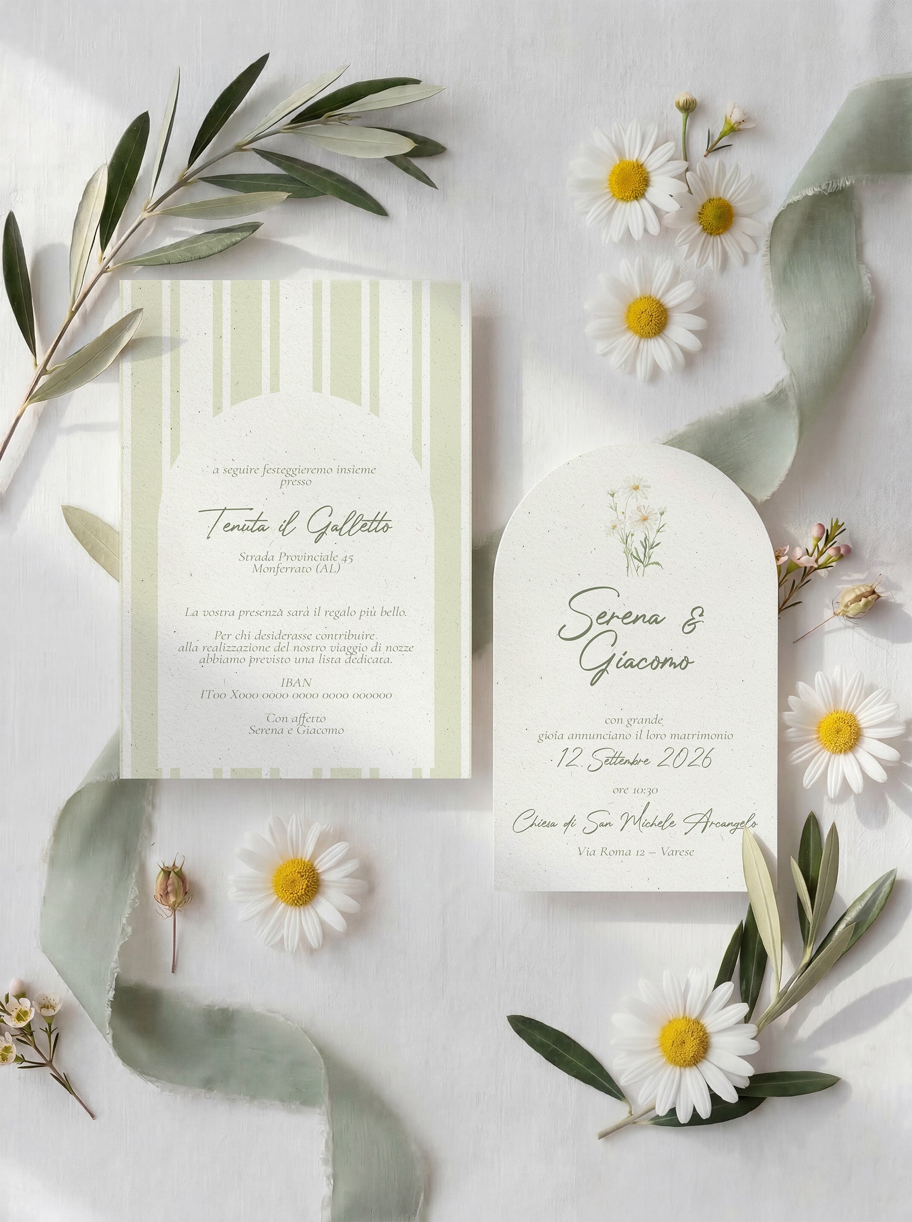 Partecipazione matrimonio - Daisy  Garden