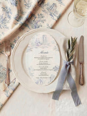 Menù - Toile de Jouy Blu