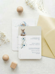 Invito Battesimo - Night Bunny