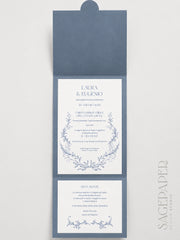Partecipazione di matrimonio Indigo