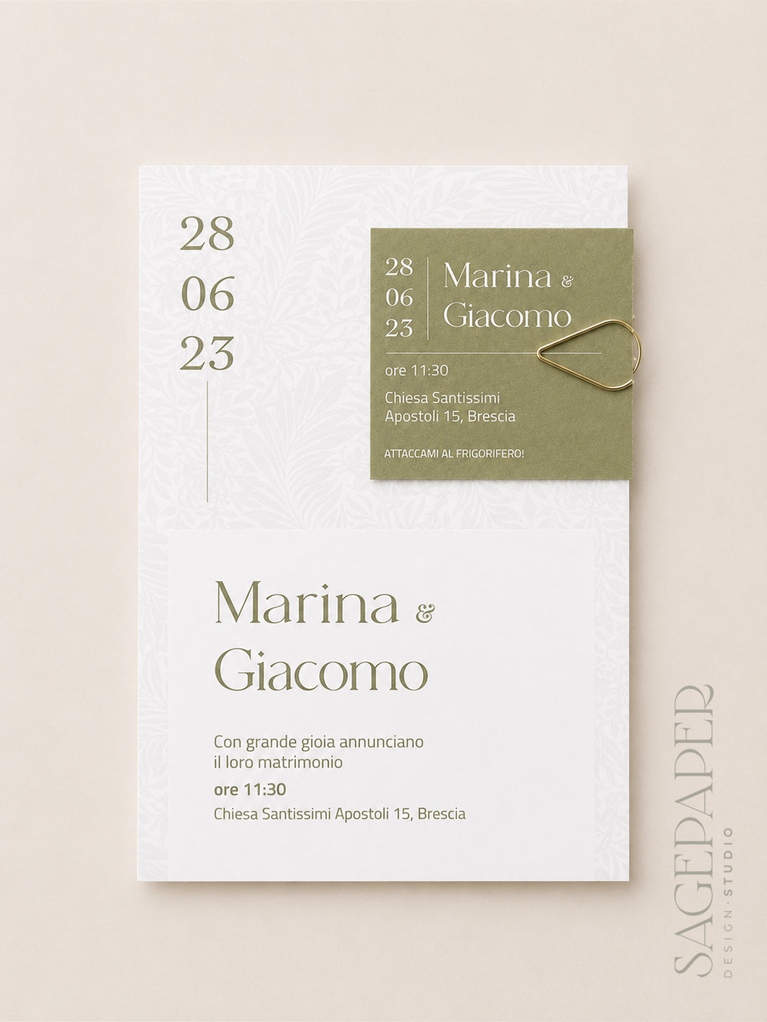 Partecipazione Save the Date Magnet