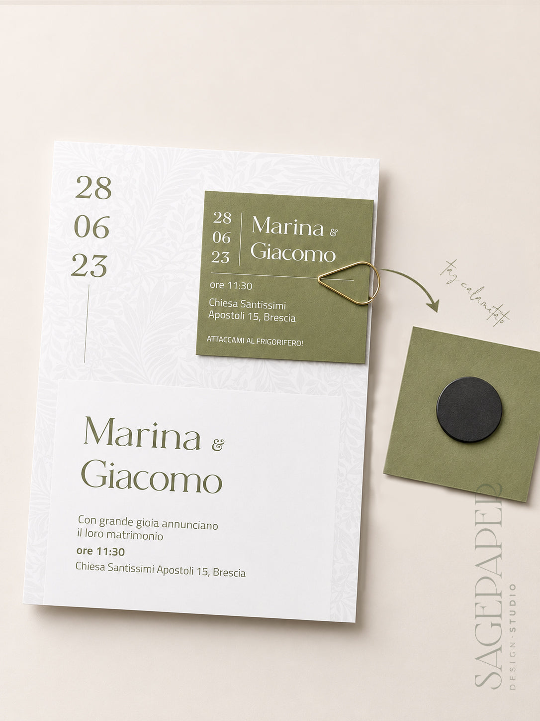 Partecipazione Save the Date Magnet
