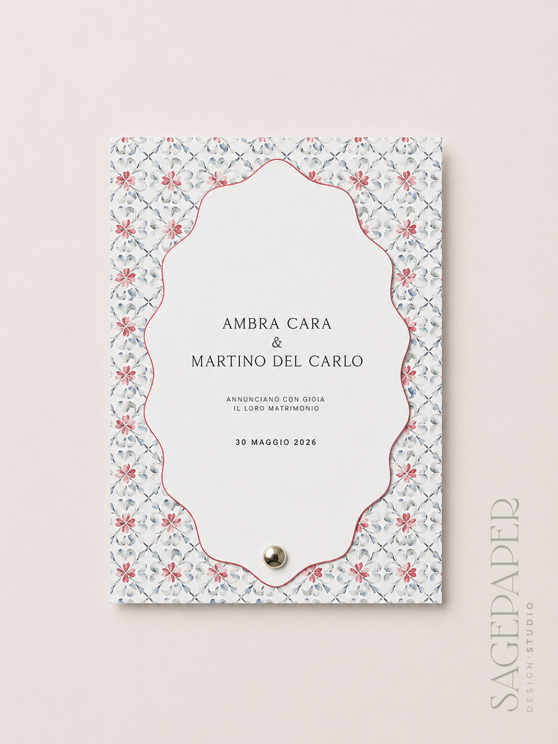 Partecipazione di matrimonio Medina