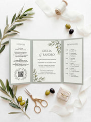 Partecipazione di matrimonio Olive