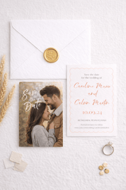 Partecipazione di matrimonio Golden Meadow