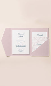 Partecipazione Pocket Rose Bloom