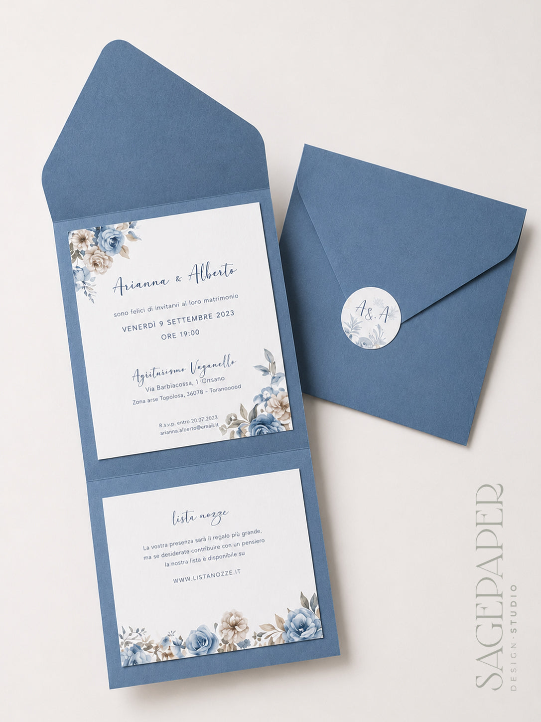 Partecipazione di matrimonio Serenity