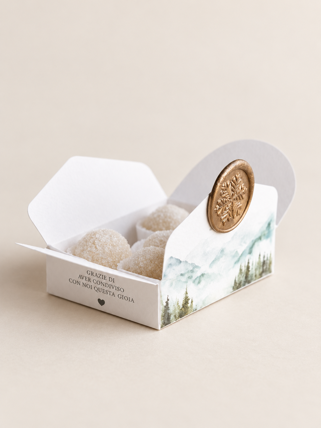 Scatolina Portaconfetti – Winter Forest