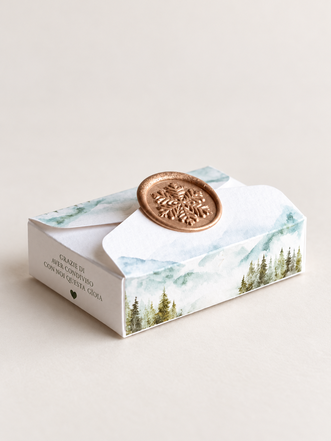 Scatolina Portaconfetti – Winter Forest