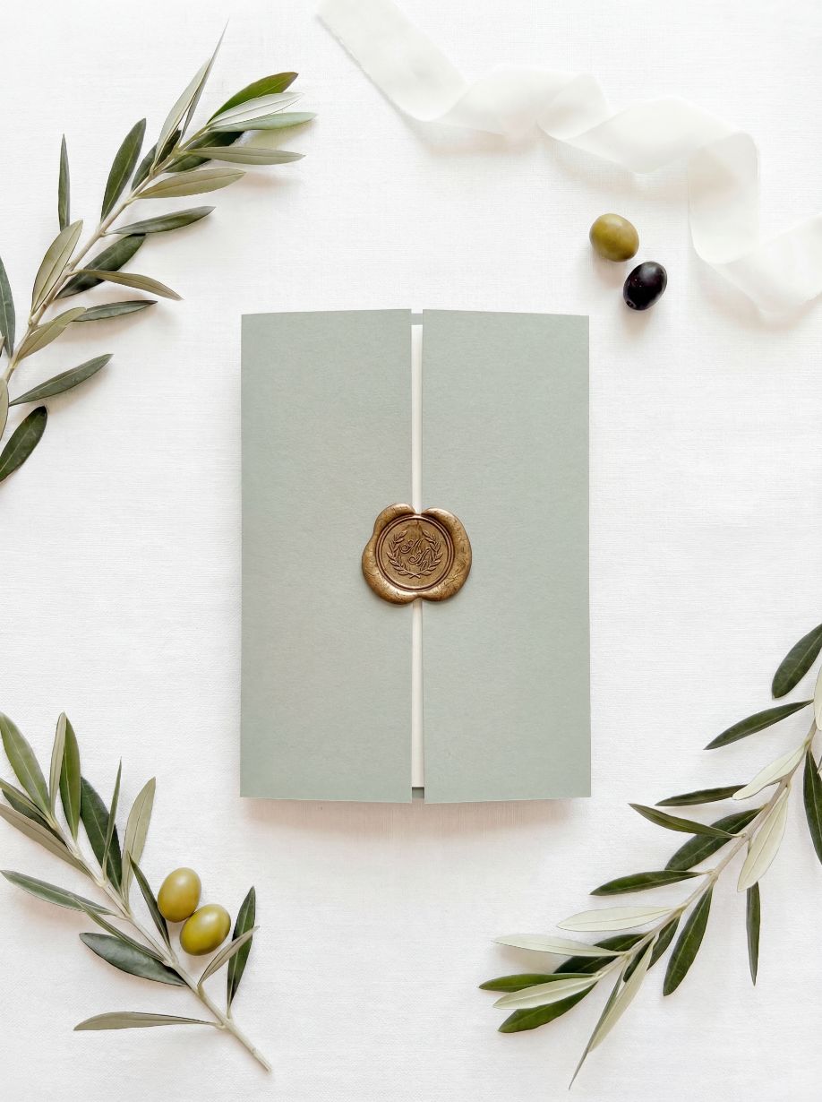 Partecipazione di matrimonio Olive