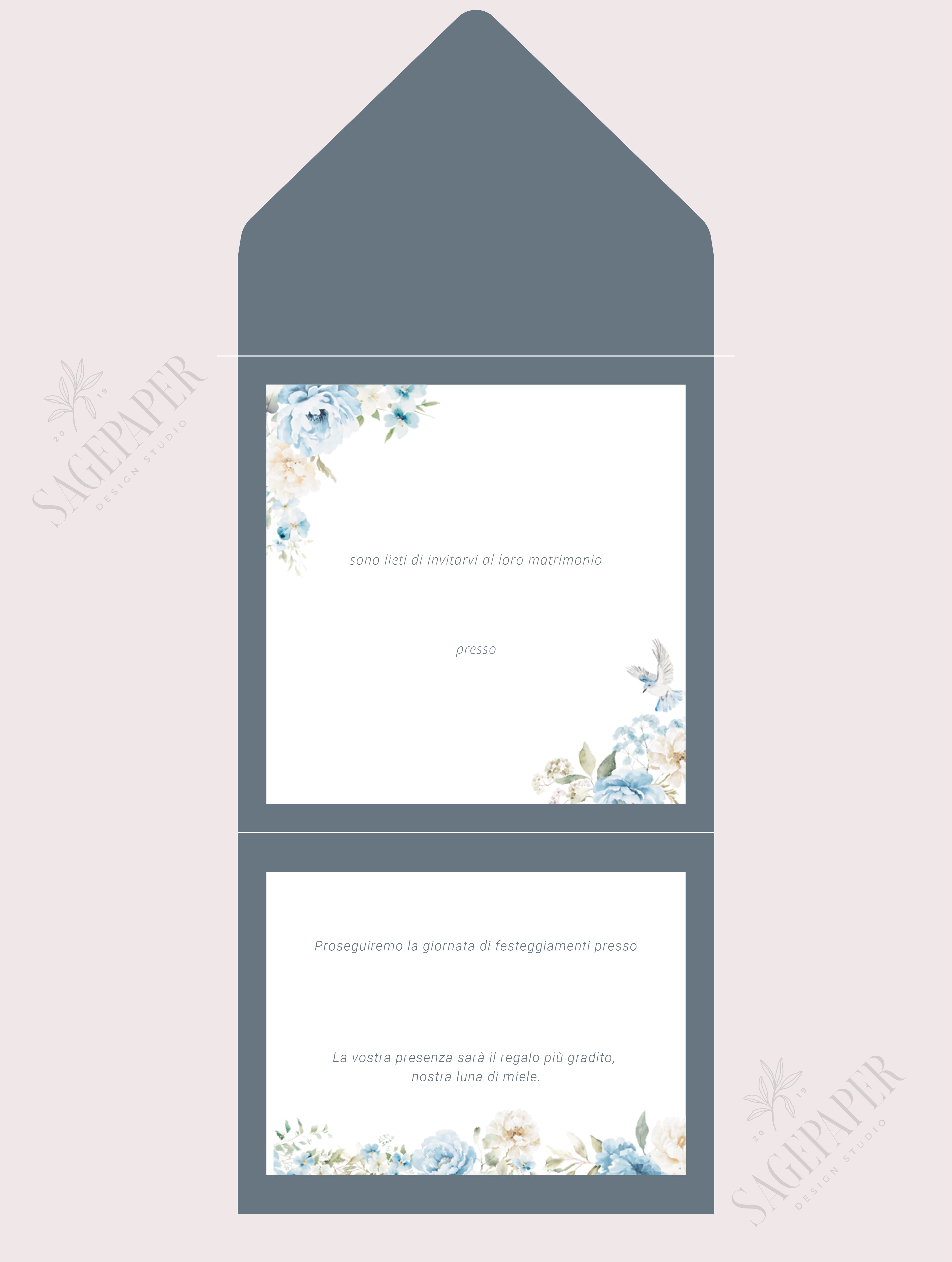 Partecipazione di matrimonio Serenity